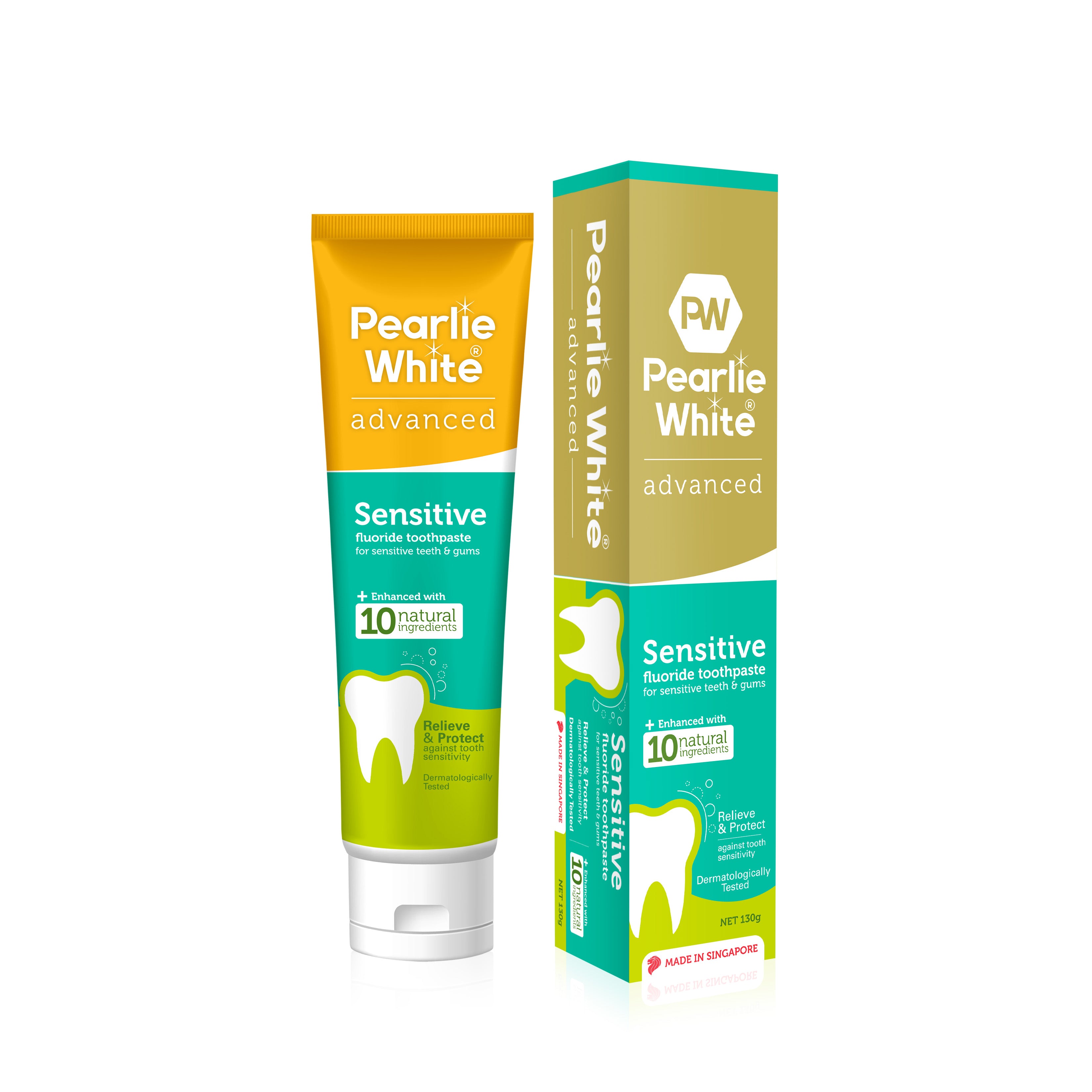 Pearlie White Advanced Sensitive Fluoride Toothpaste