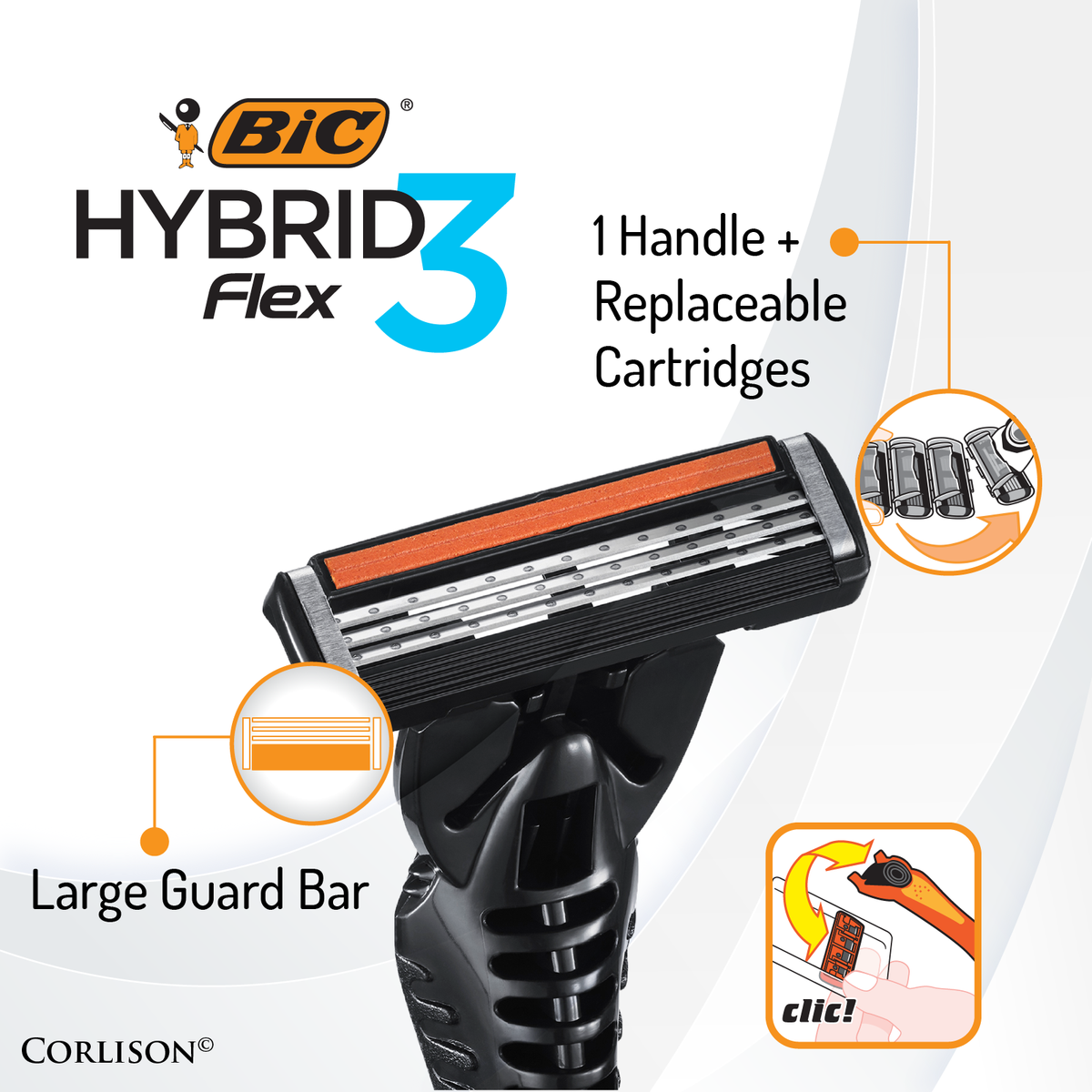 BIC Flex 3 Hybrid Blister 1+4 (Shaver)