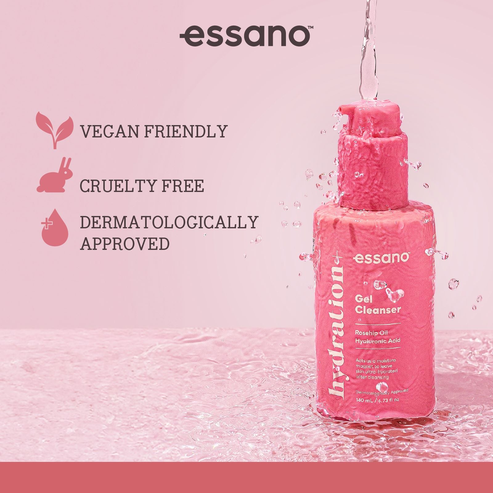 Hydration+ Gel Cleanser 140ml - Essano Singapore-Benefits-3
