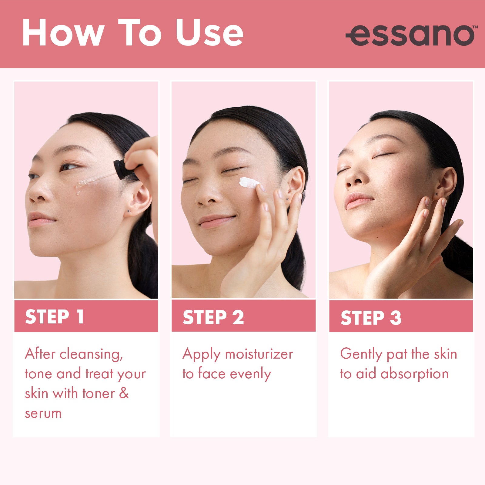 Hydration+ Daily Facial Moisturiser 100ml - Essano Singapore-How-To-Use